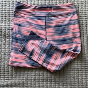 Fila Pink and Blue Gradient Cropped Leggings